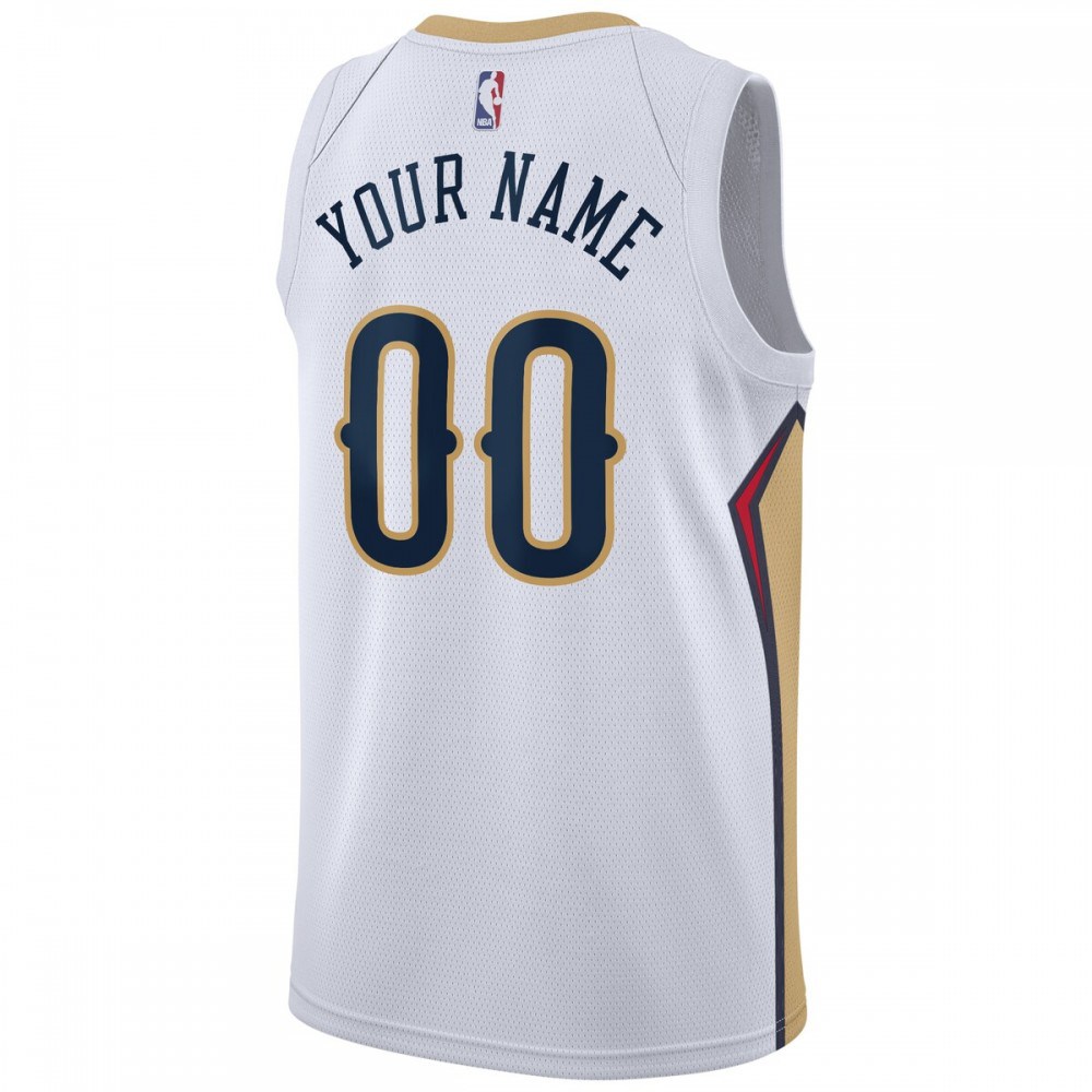 New Orleans Pelicans 2020/21 Swingman Custom Jersey - Association Edition - White-Pro Kit Vault | Brand New 26/27 Sports Jerseys